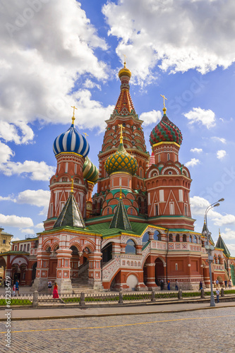 St. Basil's Cathedral on Red Square in Moscow, Russia.