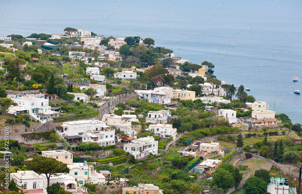 Capri town on Capri island, Campania, Italy Capri town on Capri island, Campania, Italy