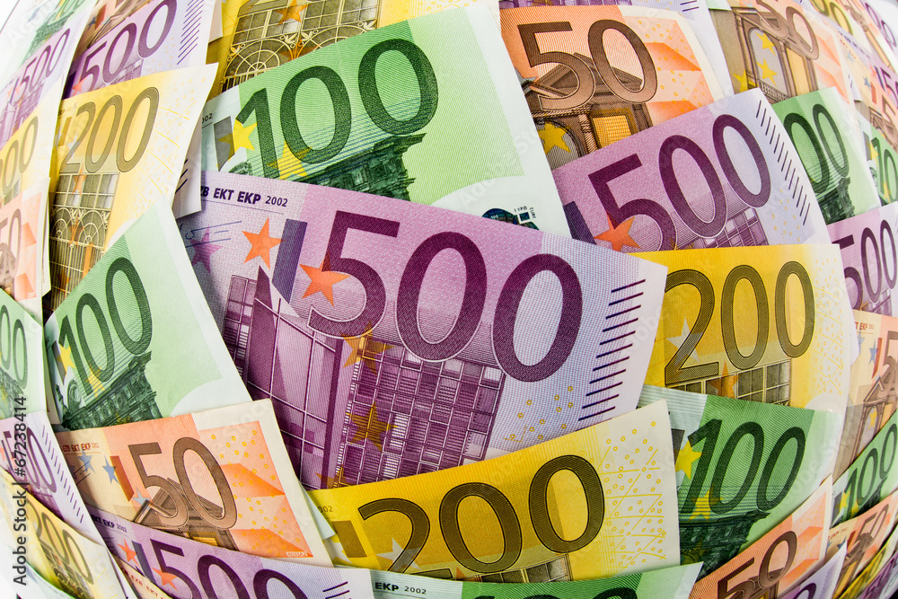 Viele verschiedene Euro-Geldscheine Viele verschiedene Euro-Geldscheine