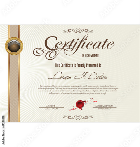 Certificate template