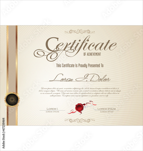 Certificate template