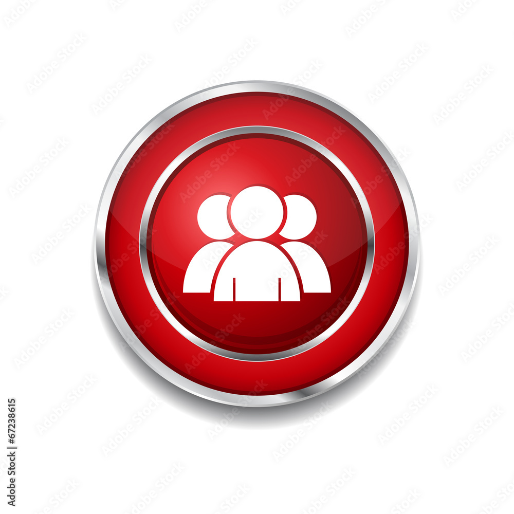 User Circular Vector Red Web Icon Button User Circular Vector Red Web Icon Button