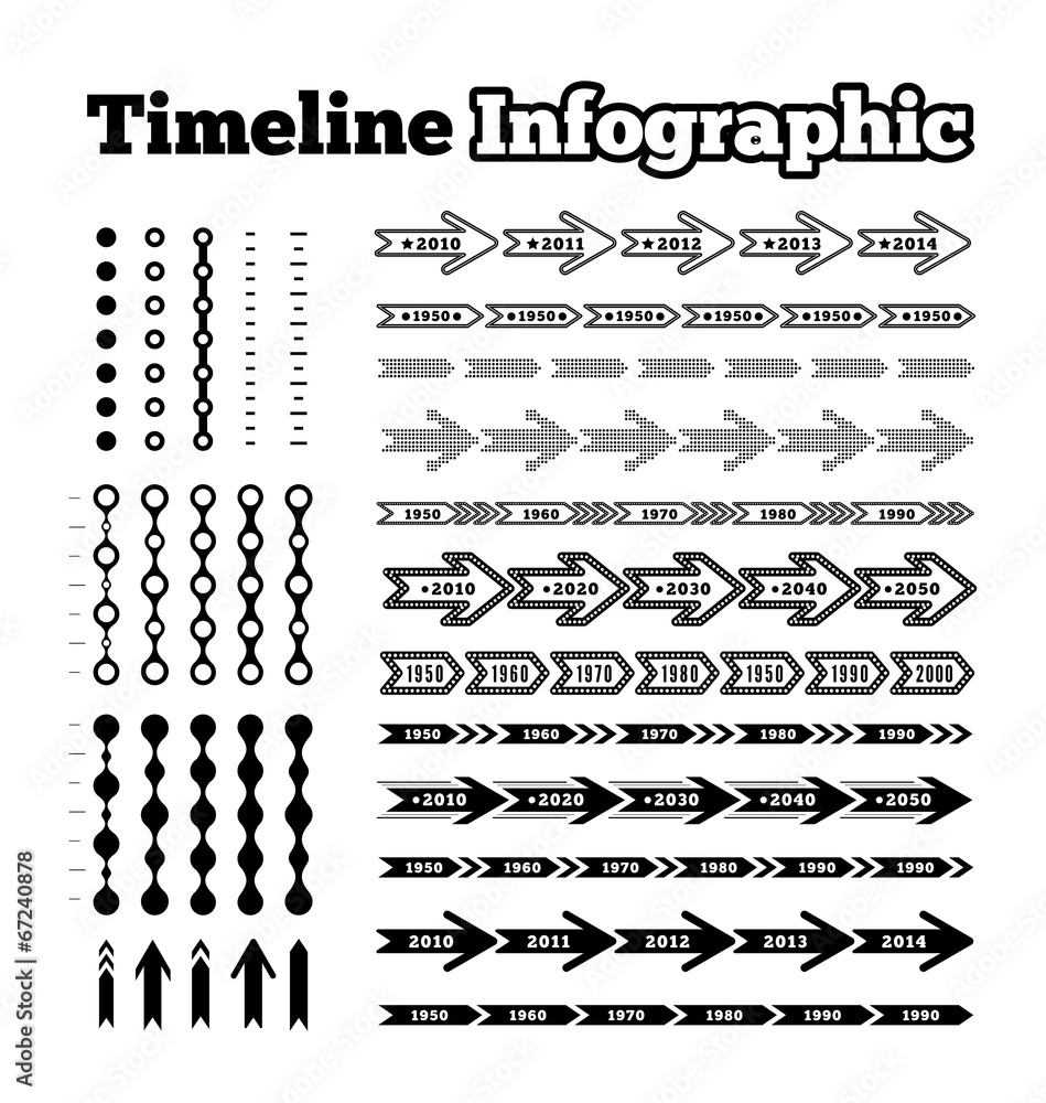 Obraz premium Timeline infographic