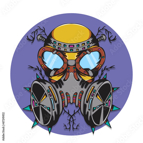 Crazy gas mask bio hazard monster