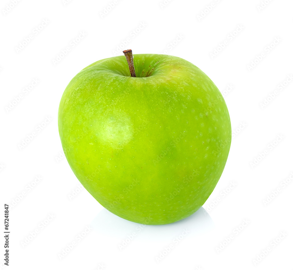 Green apple isolated on white background Green apple isolated on white background