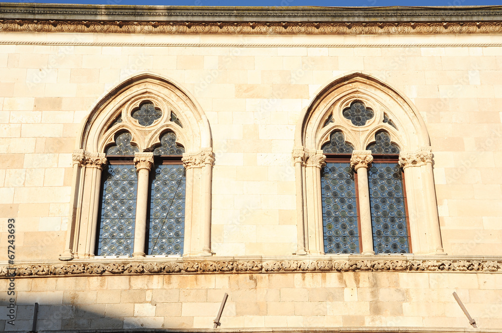 Window of the Rector's Palace at Dubrovnik
