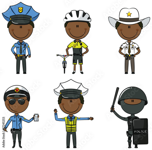 African-American Police Men