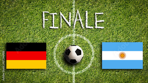 Bilde på lerret Finale Deutschland vs. Argentinien