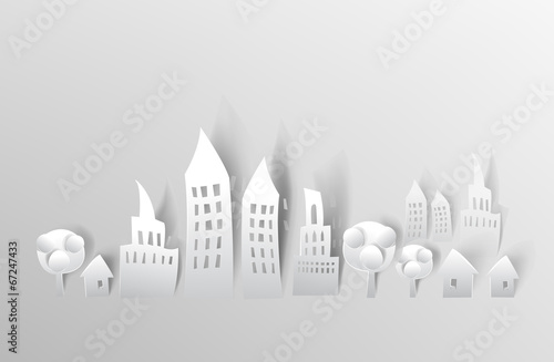 Paper city  abstract background