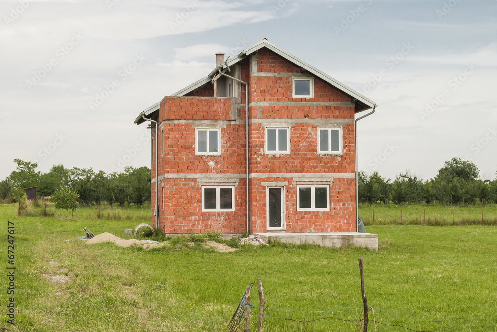 Obraz premium House Under Construction