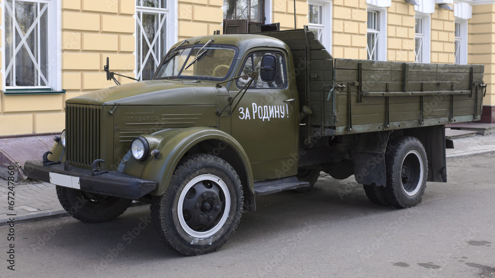 retro army truck
