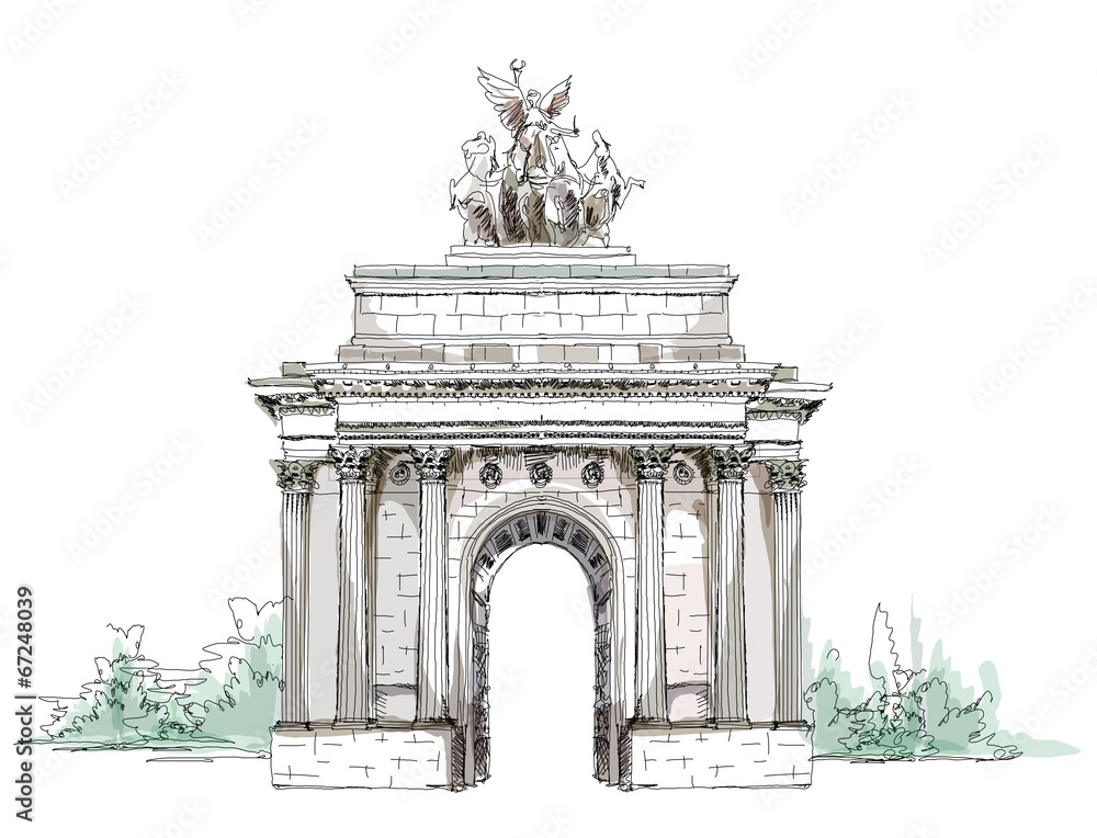 Fototapeta premium Sketch collection, Triumph Arch in London
