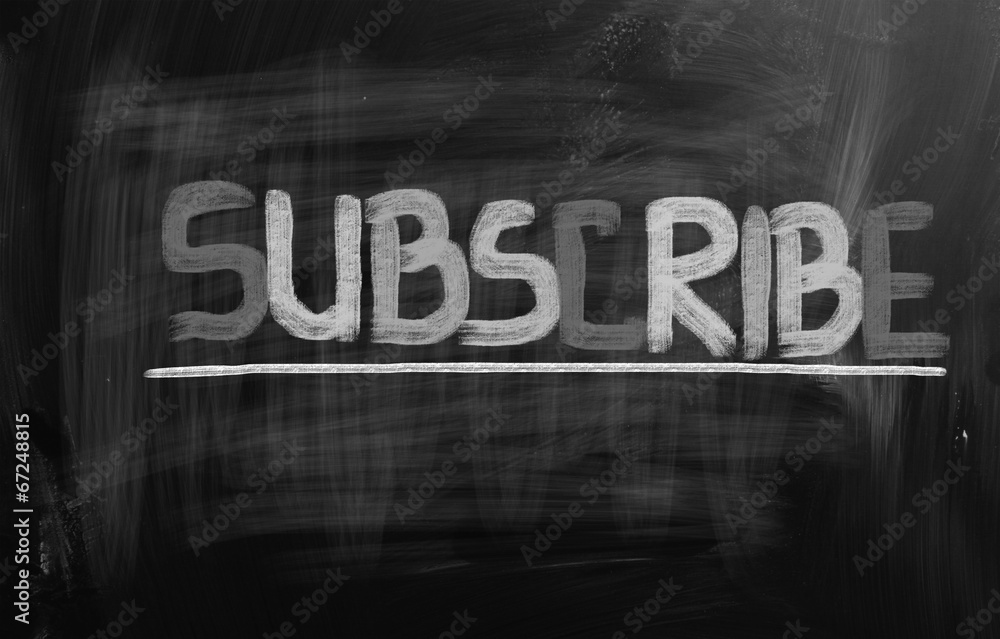 Subscribe Concept Subscribe Concept