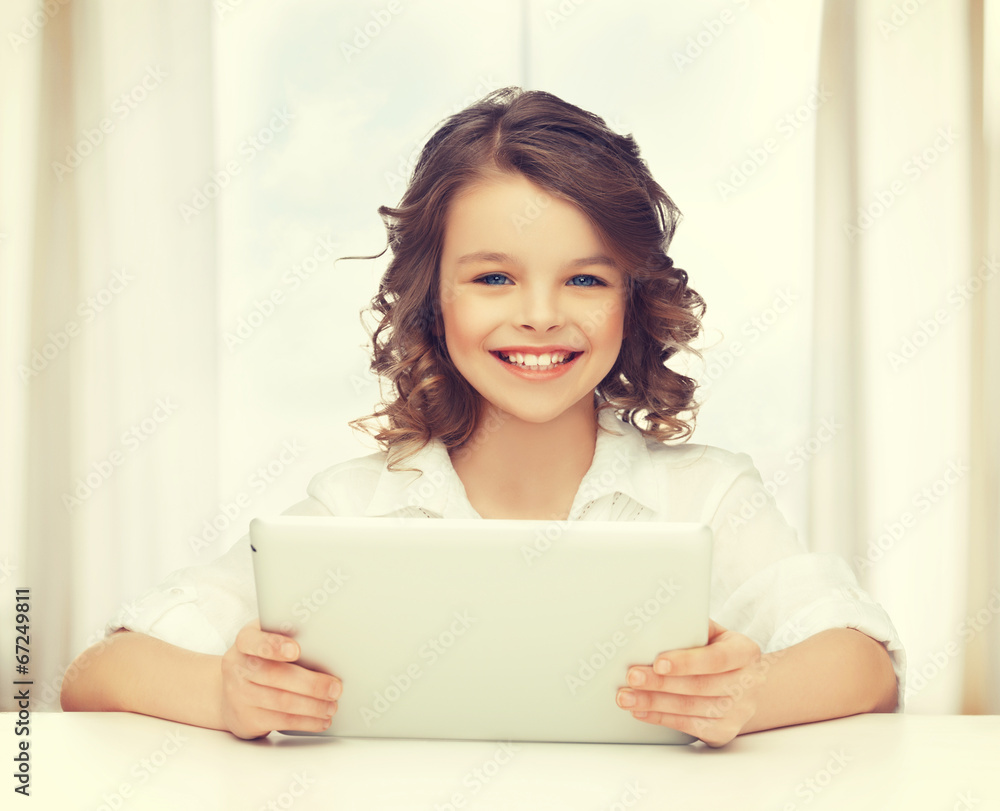 girl with tablet pc girl with tablet pc