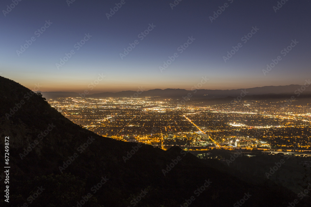 Obraz premium Burbank California Night