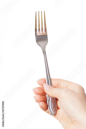 Hand holding a fork © Photographee.eu