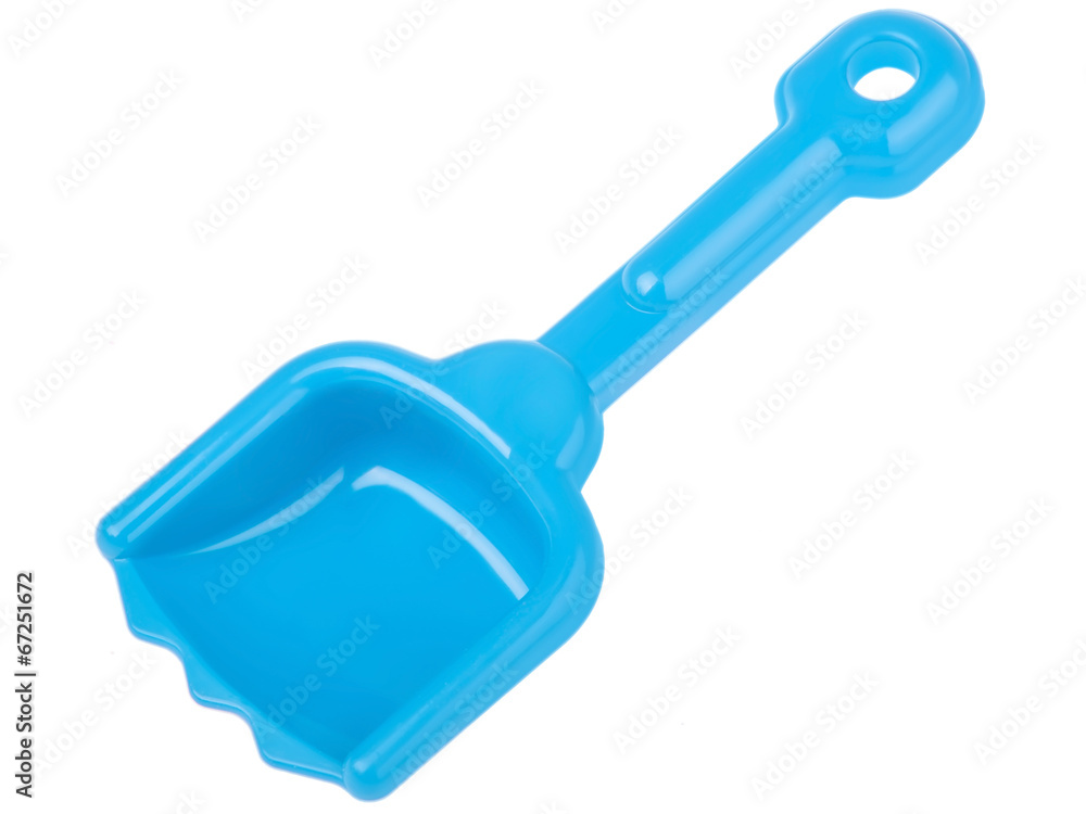 blue shovel on isolated background blue shovel on isolated background