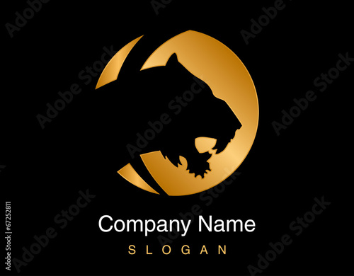 Gold tiger logo