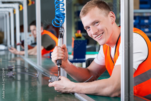 Production line workers photo