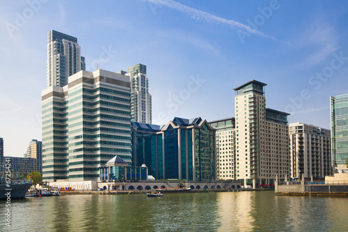 London, Modern architecture Canary Wharf, banks and offices  © IRStone