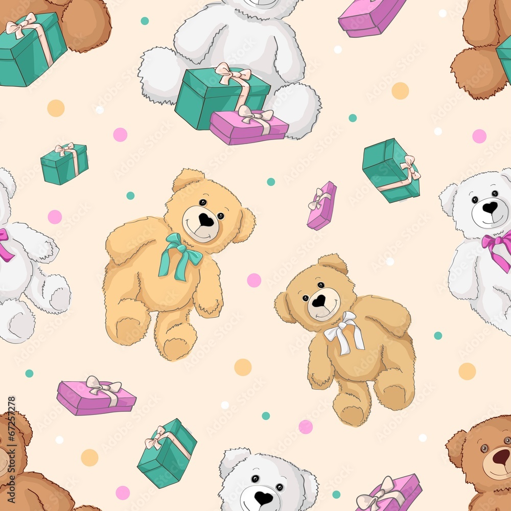 teddy bear color seamless background teddy bear color seamless background