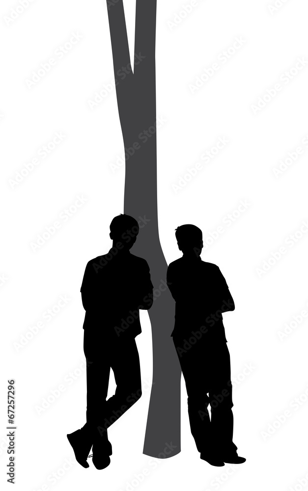 guys near a tree guys near a tree