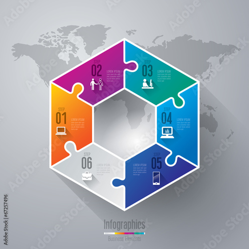 Infographics vector design template.