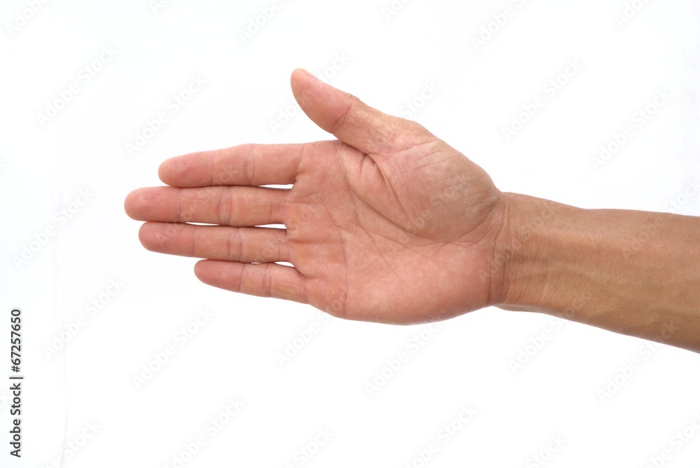 Guy hand show stop symbol Guy hand show stop symbol