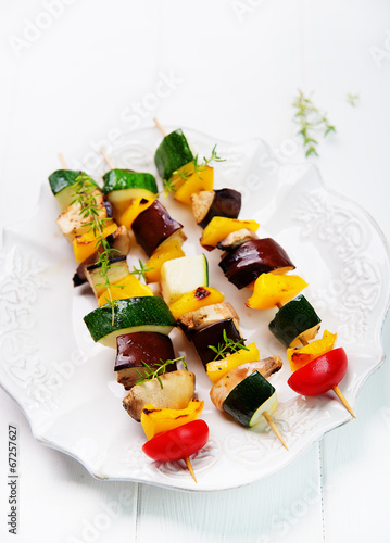 Obraz na płótnie vegetable skewer