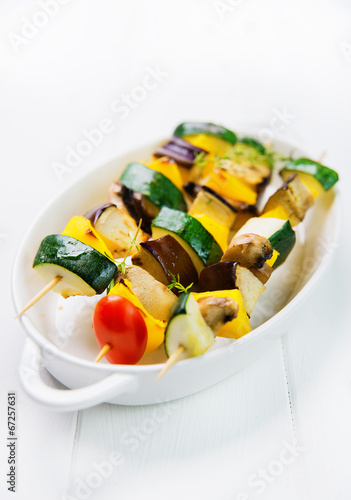 Fototapeta vegetable skewer