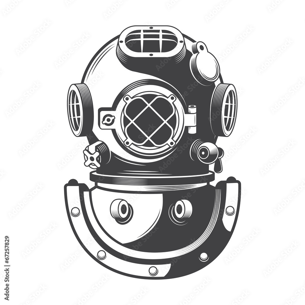 Fototapeta premium Vintage diving helmet