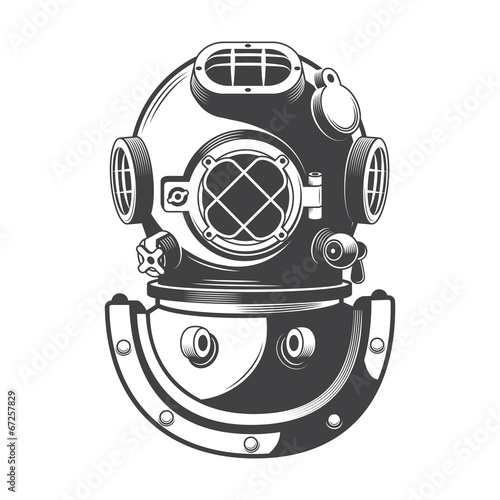 Vintage diving helmet
