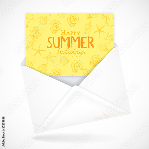 Postal Envelopes With Greeting Card