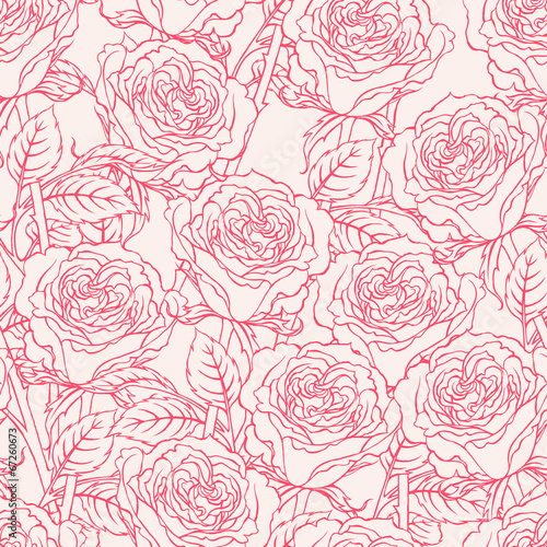sketch roses