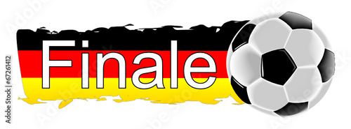 Fußball mit Deutschlandfahne Finale