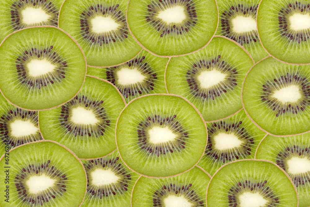 Sliced kiwi fruit background Sliced kiwi fruit background