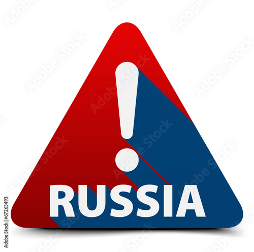Exclamation danger russia sign