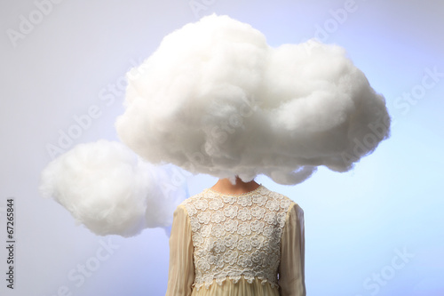 Girl with Her Head in the Clouds photo