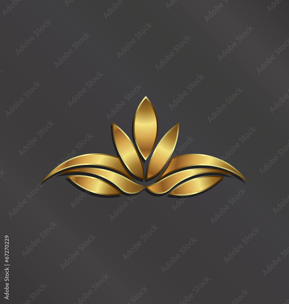 Luxury Gold Lotus plant image.