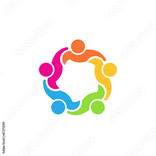 Team 5 council.Concept group of people united