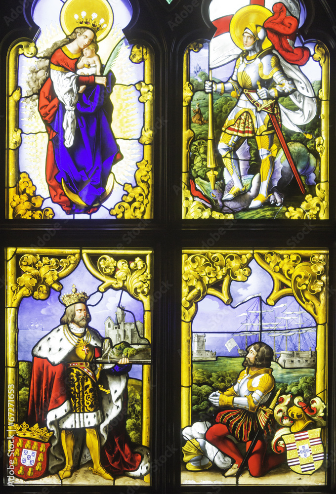 Fototapeta premium Stained Glass in Castle