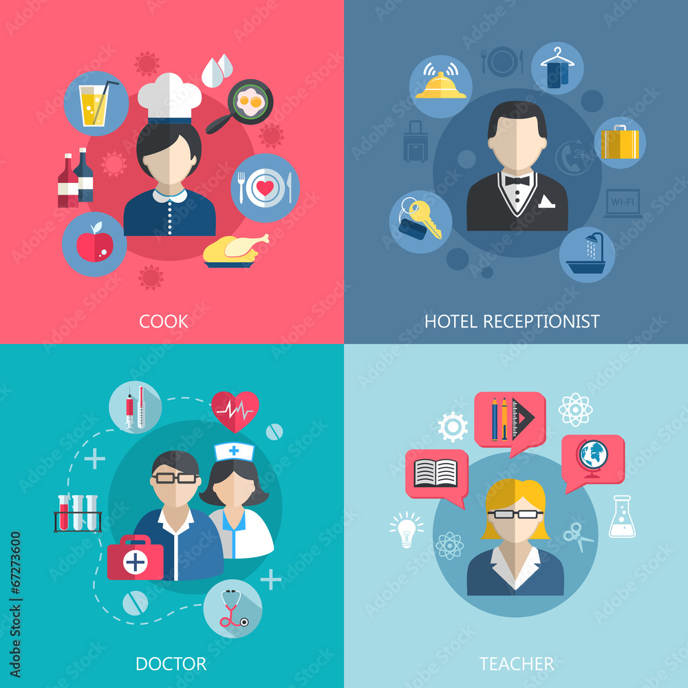 People professions concept People professions concept