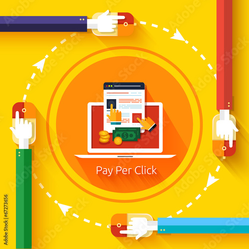 Pay per click internet advertising model