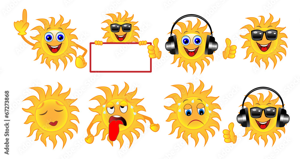 set a sun of different emotion set a sun of different emotion