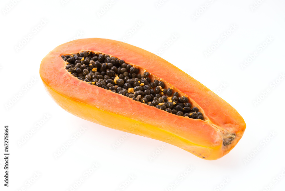 Papaya isolated on white Papaya isolated on white