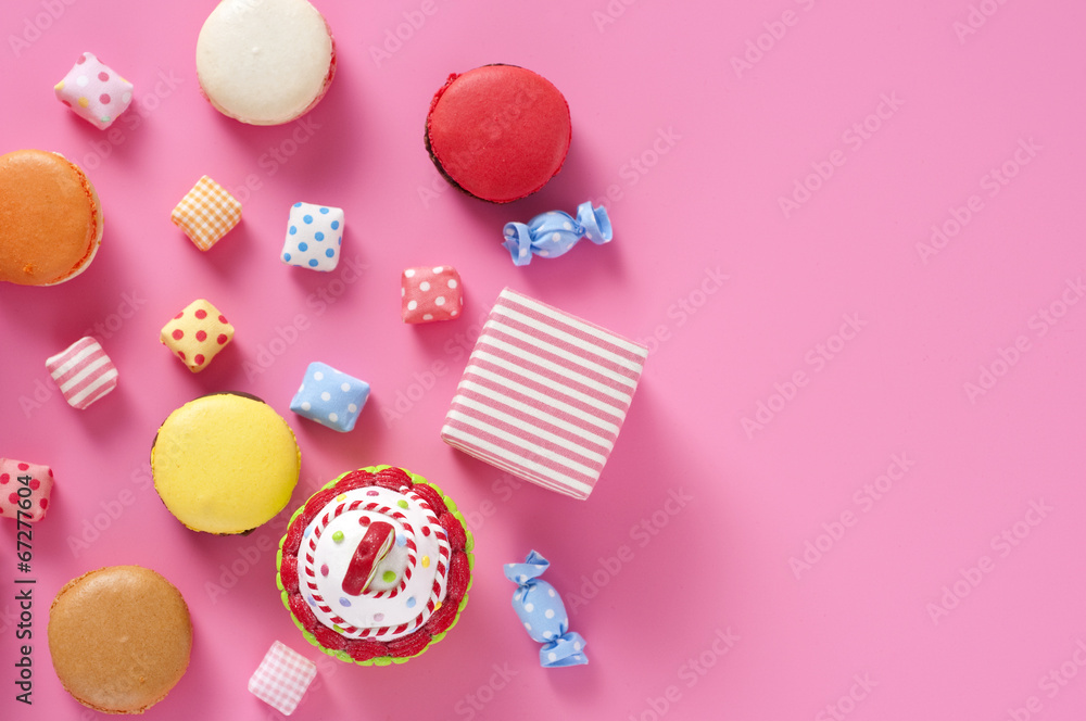 スイーツ 雑貨 カラフル 背景素材 Stock 写真 Adobe Stock