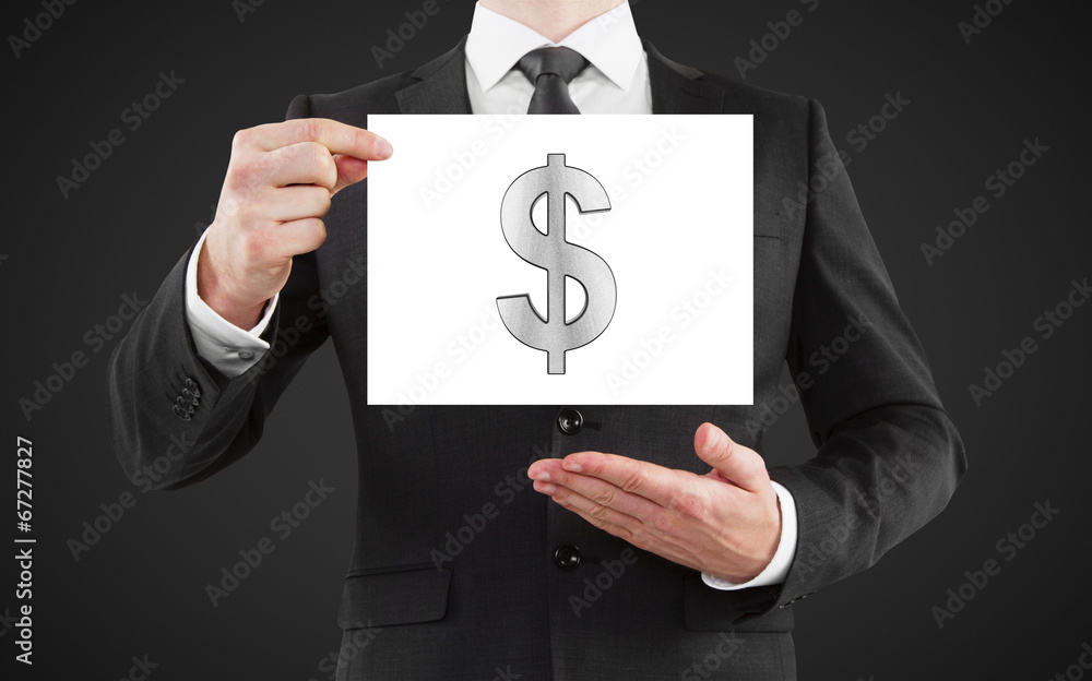 poster with dollar symbol poster with dollar symbol