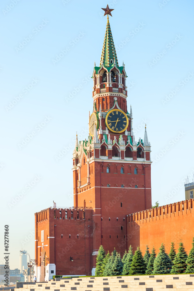 Sights of Moscow Kremlin's Spassky Tower