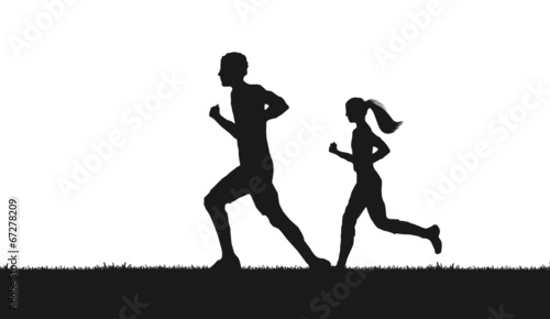 Menschen Joggen