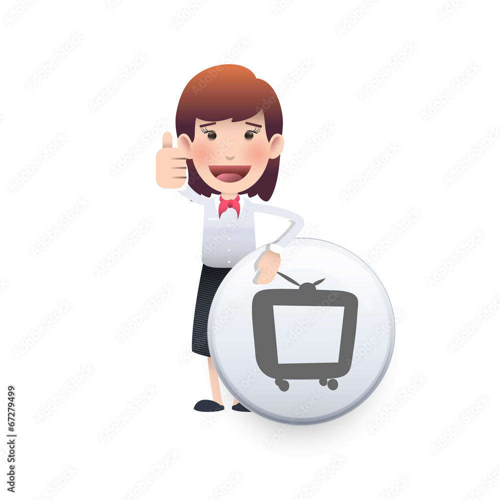 Business people with buttons web. Vector design. Business people with buttons web. Vector design.